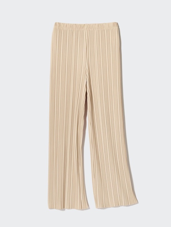 Uniqlo Pants - NWT Uniqlo Pleated Straight Pants Beige
